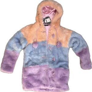 Lazy Oaf | Jackets & Coats I Lazy Oaf Pastel Faux Fur Size SM - NEW WITH TAGS!